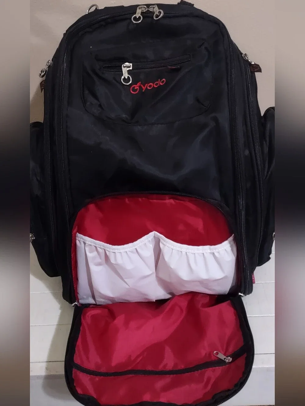 Yodo Multifunctional Daiper Bag with Changing Pad & 14+ Compartments